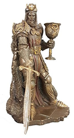 Pacific Giftware Ritter König Arthur Steht mit Schwert und Kelch in der Hand