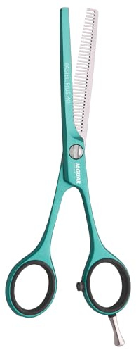 JAGUAR Modellierschere PASTELL PLUS Mint Classic 40 5.5“ | Texturierschere im Classic Design | 40 Prismenschliff-Effilierzähne | antiallergene Metallic-Beschichtung | Made in Germany
