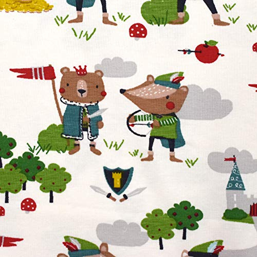 MAGAM-Stoffe Robin Wood Kinder Stoff Oeko-Tex Meterware 50cm (02. Jersey)