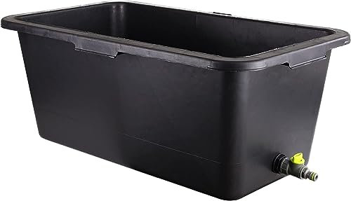Pet Bath Pool, Bathtub for Washing Dogs and Cats, Paddling Pool for Pets, Sturdy Plastic, Useful Tap, Accessories for Pet Grooming ([cm]78x48x30; 80L)