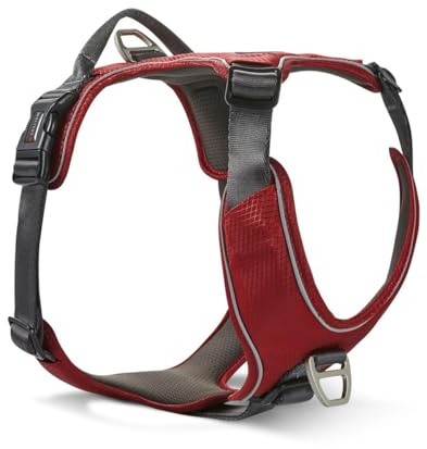 Wolters Geschirr Active Pro Comfort, Größe:55-65 cm, Farbe:rot/anthrazit