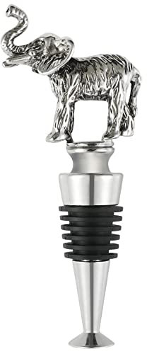 LYWUU Weinflaschenverschluss Champagner Cava Prosecco Sekt Getränk Kork Lustiges Geschenk-Set (Elefant)