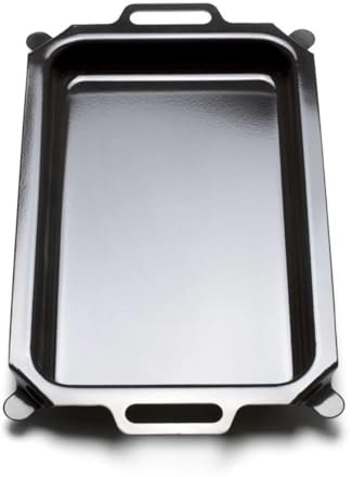 HENDI Plaque de cuisson émaillée pour HENDI Bake-& Grill-Master Mini grills à gaz, plaque de four, à frire, pour grillades, barbecue, grill, 601x360x58mm, acier émaillé
