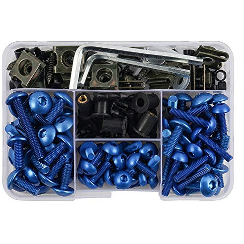 NEPHEW Compatible avec Suzuki pour GSXR 600 750 1000 K1 K2 K3 K4 K5 K6 K7 K8 K9 K10 Boulons De Carénage De Moto Fixation Clip Vis Pare-Brise Carénage Boulon carénage de Fixation (Color : 5)