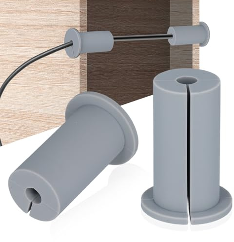 Kit di Instradamento Cavi per Starlink per Foro a Muro da 2,54cm, Alimentazione del Cavo Tramite Boccole Passacavo per Starlink Router Cavi ed Ethernet Adattatore (Grigio, Confezione da 2)