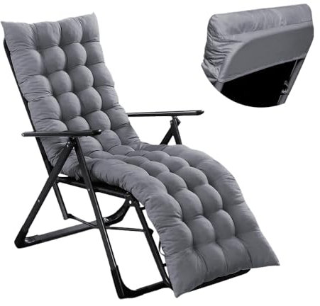 Sour Lemon Liegenauflage, wasserdicht Auflage für Gartenliege 170X53X12cm, Polsterauflage für Sonnenliege, Auflagen für Deckchair, 12cm Dicke Polsterung Gartenliege Auflage Liegestuhl Polster