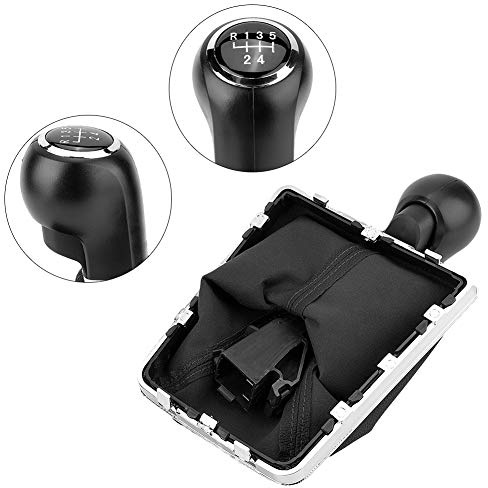 Yosoo Funda para Palanca de Cambios de 5/6 Velocidades para Opel Astra III H 1.6 2004-2010, ABS y Cuero Artificial de, Ajuste Directo, Aspecto Nuevo, Compatible (Engranaje