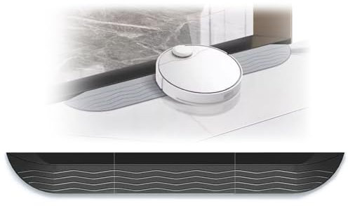LYUCAYHQ Rampe per Disabili, Rampa Moto, Pedana per Disabili, per Sedie a Rotelle, Robot Aspirapolvere, Rampa Disabili per Porte per Soglie e Bagni(Black,58 * 7.2 * 1.5cm/23 * 3 * 0.6in)