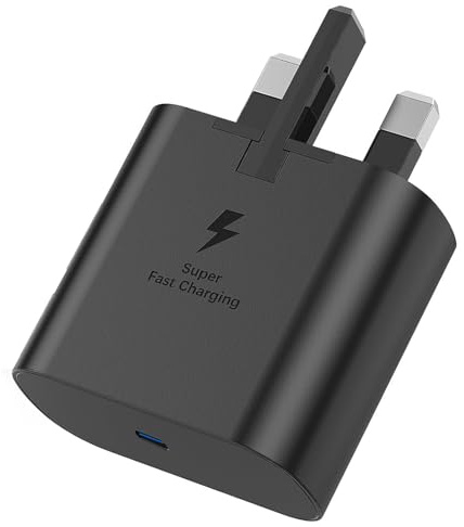 Samsung Fast Charge Plug, Samsung USB C Charger Plug UK Type C Charging Plug USBC for Galaxy S26 S25 S24 S23 S22 S21 S20 A17 A16 A15 A26 A25 A22 A23 A24 A36 A35 A34 A33 A32 A56 A55 A54 A53 A52 A50 A51