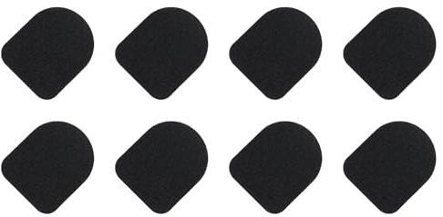 QUARKZMAN Adesivi screen per Guanti 1 x 4/5 Ultra Sensibilità Elevata Fibre di Carbonio Flessibile Adesivi Ultra Sottili Neri per Guanti, 8 Pezzi(10 In 1)