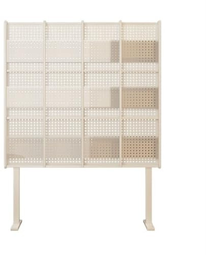 ZENY896V Büroschrank Vom Boden bis zur Decke reichendes Bücherregal, Zeitschriftenregal, Leseständer, mehrschichtiges CD-Regal Modernes Büromöbel(Weiß,106cm)