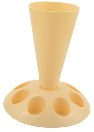 KOCKSHION Piping Bag Holder Stand with Icing Tips Organizer, Sturdy Pastry Bags Dispenser for Cake Decorating, Frosting Piping Kit Storage, Suitable for Baking and Pastry Tools (Cream Color