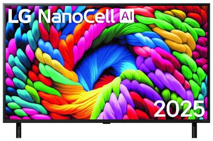 LG TV NANOCELL AI 2025 | 43NANO90| 43'' (108cm) | 4K UHD | HDR10 |webOS 25 | Télécommade AI Magic Remote | Alexa, Google Assistant | Netflix Disney+ Canal+ Prime Video | AirPlay 2 | Couleurs Pures