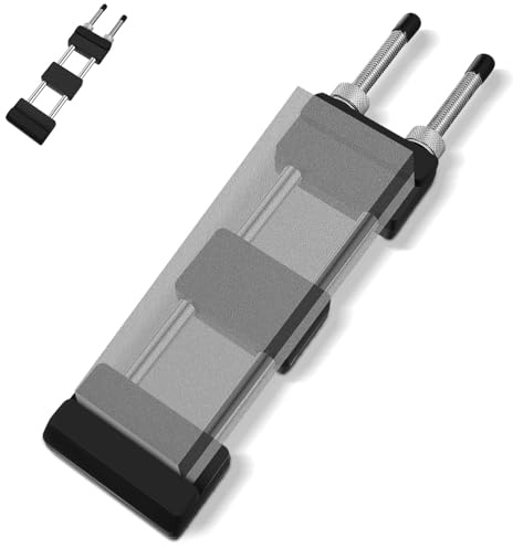 Operitacx Adjustable Whetstone Holder 11.4-17.7 Inch Non-Slip Sharpening Stone Base for Kitchen Knife Sharpening and Whetstone Storage