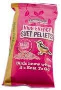 Wild Bird Food Suet Pellets and Fat Balls, Garden Bird Feed (Berry Suet Pellets 500g)