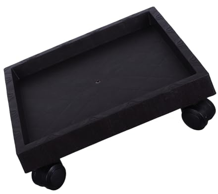 BEBEMOKO Supporto per Piante con Ruota Carrello per Vasi di Fiori Rotelle per Fioriere Pianta Adatto per Interno Ed Esterno Giardino Balcone Patio Materiale Rinforzato