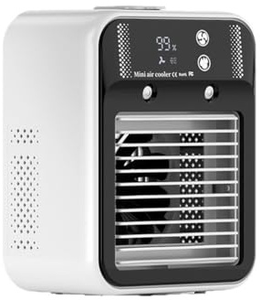 Noiseless Evaporative Air Humidifier, Desktop Personal Cooling Fan With Water Mist Spray, for MINI Portable Air Conditioner Fan