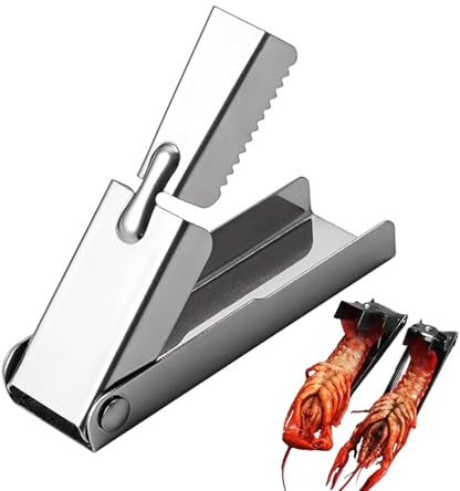 Éplucheur d'écrevisses - Éplucheur de crevettes | Outil de poche en acier inoxydable | Ouvre-écrevisses, coupe-fruits de mer antidérapant, développeur de homard compact, ciseaux pour