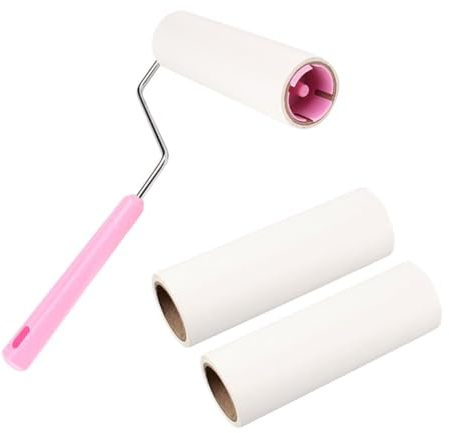 UPKOCH 90 Sheets Lint Roller Sticky Paper Hair Remover for Clothes Pet Hair Remover Adhesive Paper Random Style