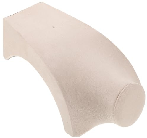 WEKAMOS Manichino Porta Collane in Flanella Beige, Supporto per Collane Robusto e Affidabile Design Multifunzionale, per Negozi al Dettaglio e Fiere Commerciali