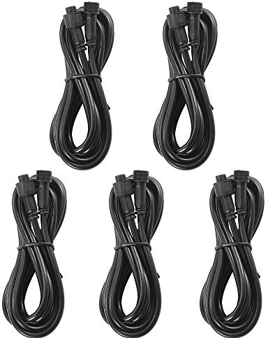 FVTLED 5PCS 2M 5Pin Verlängerungskabel für RGBWW LED Leuchten,IP67 wasserdicht