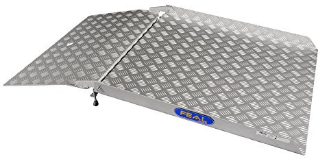 Drive-in Rollstuhlrampe | 800 x 750 mm | für Schiebetüren | Auffahrrampe