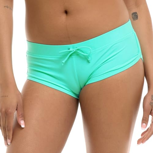 Body Glove Standard Smoothies Sidekick Solid Sporty Swim Short Bikini Bottoms for Women