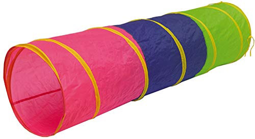 LittleTom Spieltunnel für Kinder - 180x46 Activity Baby Turnen - Parcours Tunnel Spielzeug Krabbeltunnel - Krabbelrolle Raupe Outdoor Bällebad Kinderturnen Indoor