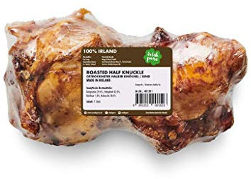 Irish Pure Roasted Half Knuckle Bone Premium Kauknochen vom Rind für Hunde | Vitamine | Premium | Getreidefrei | Sensitiv | Hundeknochen aus Irland