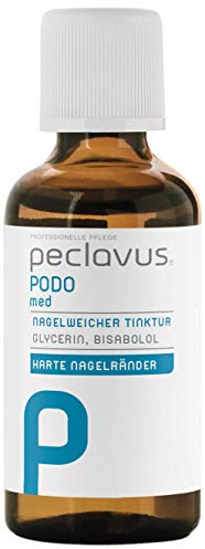 peclavus PODOmed Nagelweicher Tinktur 50 ml | Nagelweicher-Tinktur 50 ml | erweicht verdickte Nägel | NATRUE-zertifizierte Naturkosmetik