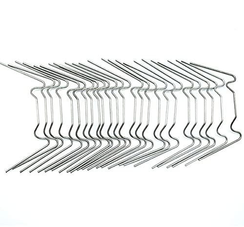 Mini Greenhouse Clips for Hanging - 100Pcs Stainless Steel Clips Green House Accessory Wire Clamp Clip pack for Harbor Freight Replacement Greenhouse Cover