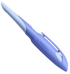 STABILO - Schulfüller ergonomisch für Linkshänder mit Standard-Feder M - EASYbirdy Pastel Edition in blau/hellblau - inkl. Patrone