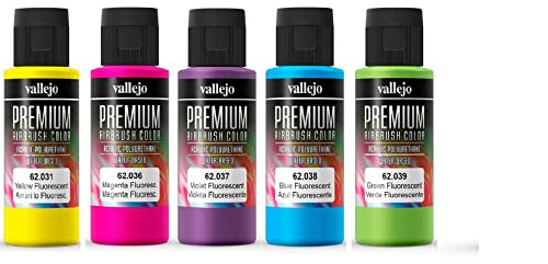 Vallejo PREMIUM RC Kit mit 5 fluoreszierenden Farben 60 ml