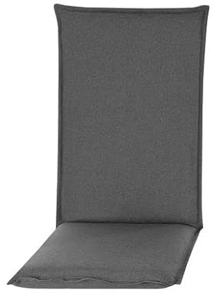 Pillows24 - Hochlehner Auflagen 2er Set - 120x50cm – 8cm Dick - Premium-Material 200gsm, UV- & Wasserabweisend | Sitzauflagen Hochlehner | Gartenstuhlauflagen für Gartenmöbel | Graphit