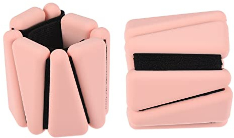 PATIKIL Einstellbar Handgelenk Knöchel Gewicht 2Lbs Gesamte Workout Bein Gewicht Set von 2 für Frauen und Männer für Training Yoga Joggen Wandern Gymnastik Rosa