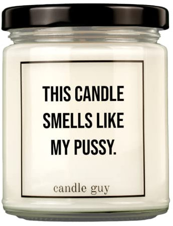 candle guy Duftkerze im Glas [Brennzeit 70h] - Duft-Kerze handgemacht mit Spruch | Freches Geschenk für Frauen, Freundin, Geburtstag | 100% Sojawachs, schöne natürliche Düfte mit ätherischem Öl