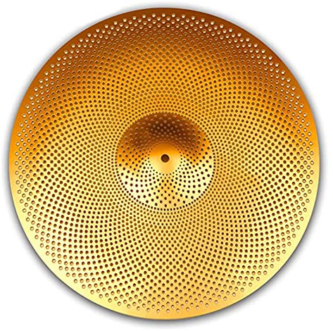 Platillo Crash De Bajo Volumen 16 Pulgadas Platillo Crash De Práctica Platillo Crash Silencioso Oro Juegos de platillos