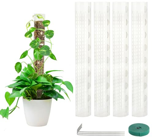 4 Piezas de Postes de Musgo para Plantas, Postes de Plástico para Plantas Y Turba, Soporte para Musgo, Plantas Trepadoras, Tortugas Polares, Varillas de Musgo, Plantas Que Crecen hacia Arriba(#1)