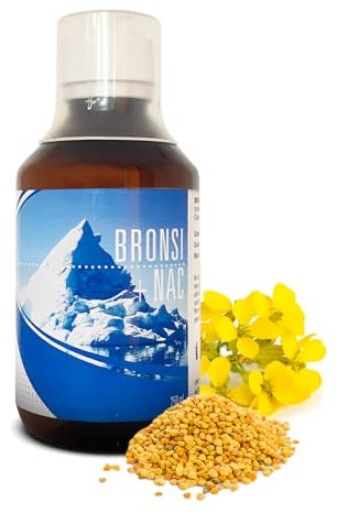 Espadiet Bronsi NAC Jarabe para tos natural - Jarabe expectorante - N-acetil cisteína - Alivio de garganta, tos, reforzar sistema inmune - Erísimo, Helicriso, Pino, Propóleo, Vitaminas C y A - 250 ml