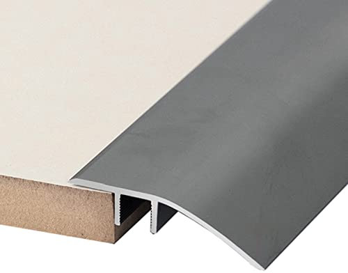 Teppich-Zierleiste, Übergangsleiste, Zuschneidbare, Glatte Schwellenreduzierung Für Teppich/Fliesen/Böden/Türöffnungen, Übergangsleisten Für Türkanten Aus Metall Und Aluminium, 90 cm Lang/Style2