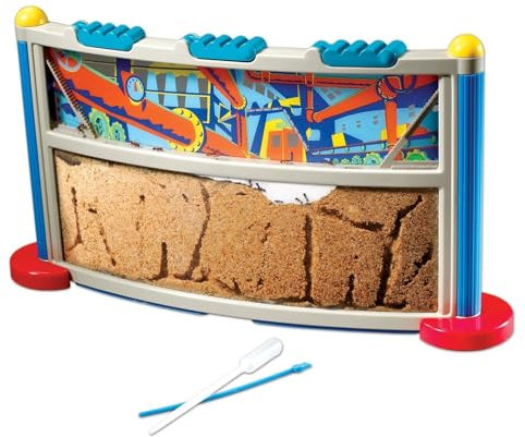 REEKOS Ameisenhaus Ameisenfarm Ameisenburg Ameisenfarm Als Bildungs- Und Lernset Für Beobachten Und Studieren Von Ameisenkolonien, Tunnelbau, Teamarbeit, Insekten Ameisennest Ameisen Zucht Box(Blue)