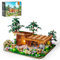 FUNWHOLE Bee-Farm Lighting Building-Bricks Set - Farm Bee Cottage Honey Workshop Collection LED Light Building Set 1274 Pcs for Adults and Teen