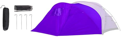Fazvncv Geräumiges Outdoor-Zelt für Familien-Camping mit verlängerter Vorderseite und Baldachin, einfache Einrichtungen, wasserdichtes Campingzelt
