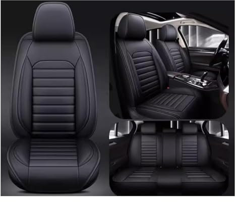 EKEGUY Auto Sitzbezüge Sets Für Cupra Formentor 2020 2021 2022 2023 2024, Universal wasserdicht Kunstleder Autositzbezüge Komfortabler Autositzbezug Full Set SitzbezüGe(Black)