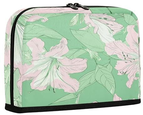 sanluoli Pennfodral organiserare stor kapacitet sminkväska flera spår mynt för tonårstjejer skolmaterial illustration azalea salvia grön persika
