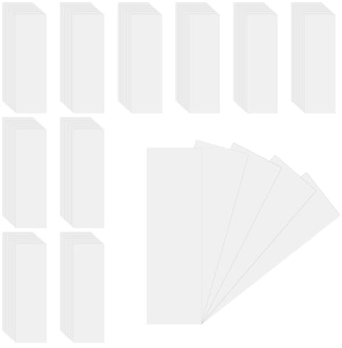 Bremorou 100 pezzi Tester per profumo oli essenziali Tester bianco test di carta tester strisce bianche test profumo strisce di carta per test di oli essenziali