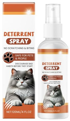 Cat No Scratch Spray | 120ml Anti Chew Spray | Furniture Protection Long-Lasting Barrier for Indoor Outdoor Kittens Plants Rugs Curtains Floors