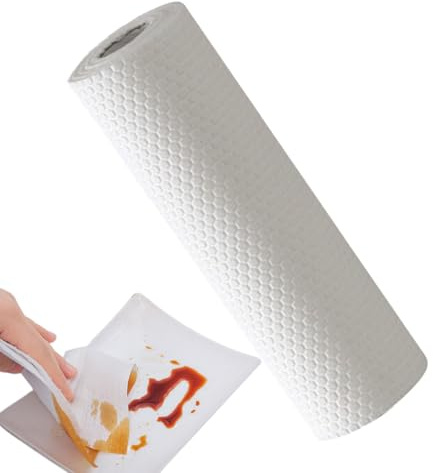 Rollo de paño de limpieza, toallas reutilizables, trapos absorbentes, superficies de solución de limpieza duraderas, paños multiusos para cocina, casa, coche, garaje, tienda, polvo, tareas de limpieza