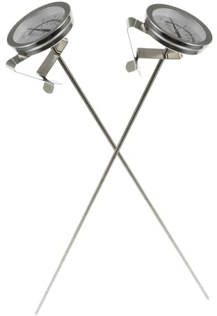 FELTECHELECTR 2 pezzi Termometri da Cucina con Punta in Acciaio Inossidabile Misuratore Temperatura Olio Profondo per Frittura Sicura e Precisa Strumento Essenziale per Uso Domestico e