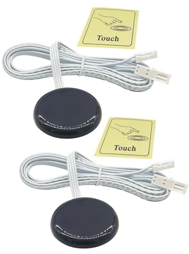 OOLA.DETAL Interruptores de madera con sensores táctiles para muebles de cocina, controlador de atenuación de luz, interruptores de inducción táctil